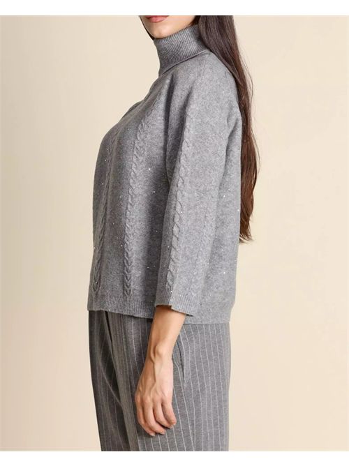 Maglia svasata con paillette EMME MARELLA | LIDO092/006